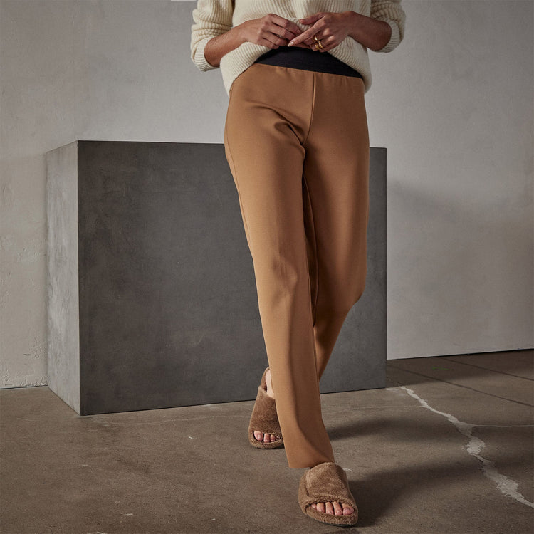 Matte Scuba Slim Fit Pant in Copper | James Perse Los Angeles