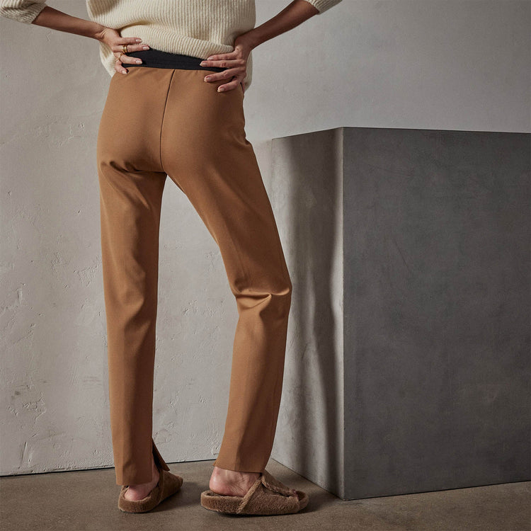 Matte Scuba Slim Fit Pant in Copper | James Perse Los Angeles