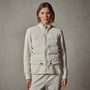 Mixed Media Jacket in Chalk | James Perse Los Angeles