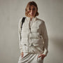 Mixed Media Jacket in Chalk | James Perse Los Angeles