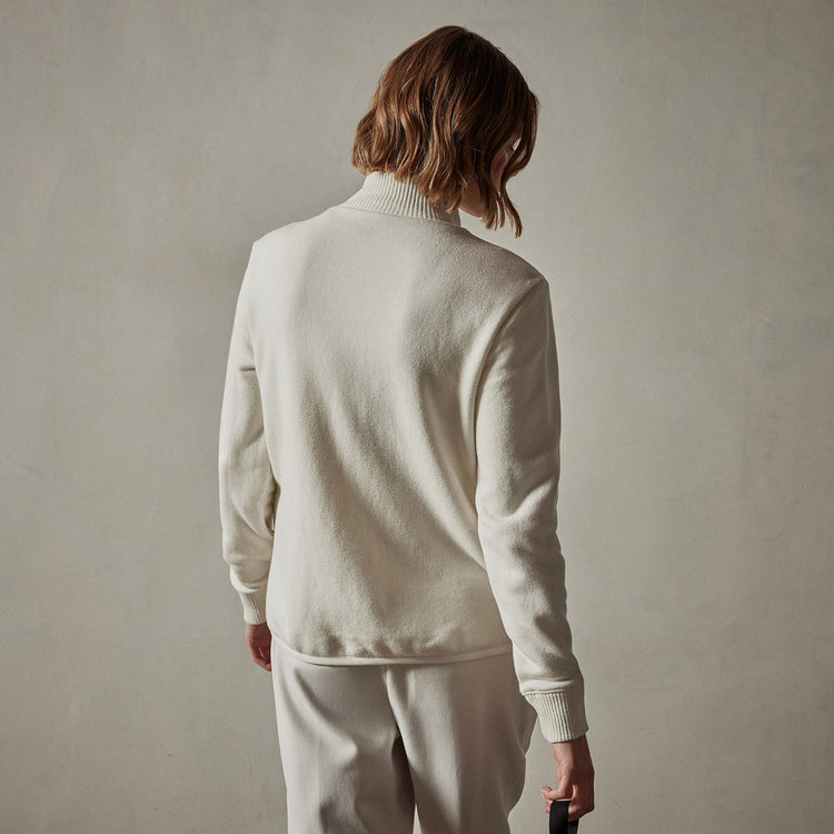 Mixed Media Jacket in Chalk | James Perse Los Angeles