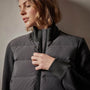 Mixed Media Jacket in Carbon | James Perse Los Angeles