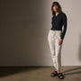 Matte Scuba Track Pant in Ivory | James Perse Los Angeles