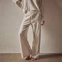 Wide Leg Lounge Pant in Oyster | James Perse Los Angeles