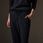 Brushed Thermal Sweat Pant  in Black | James Perse Los Angeles