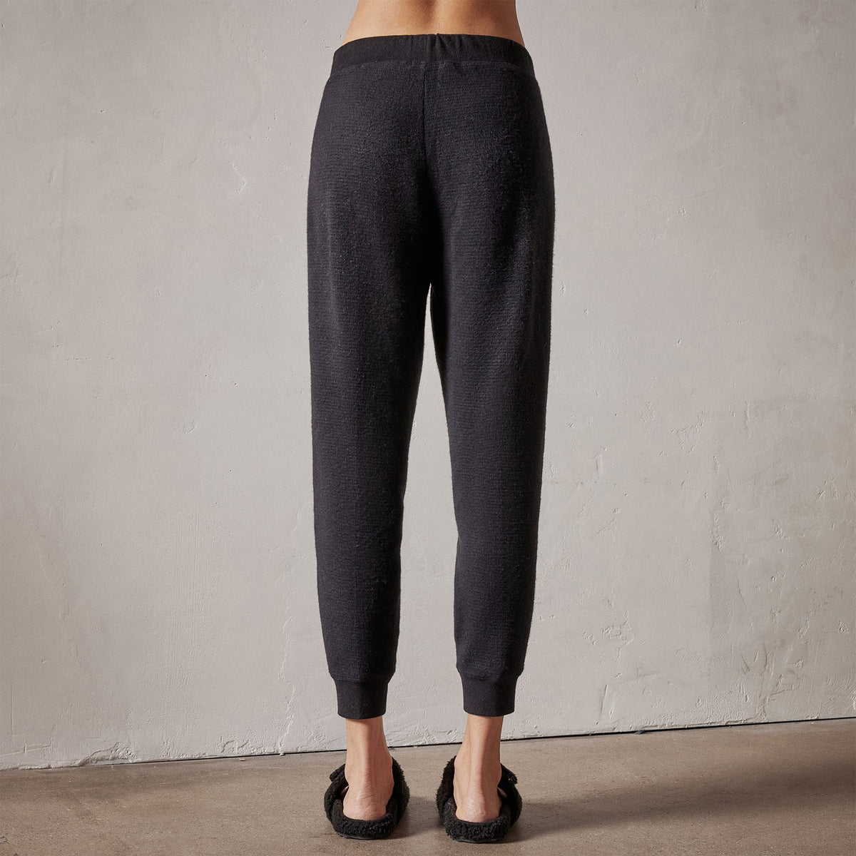 Brushed Thermal Knit Long John in Black | James Perse Los Angeles