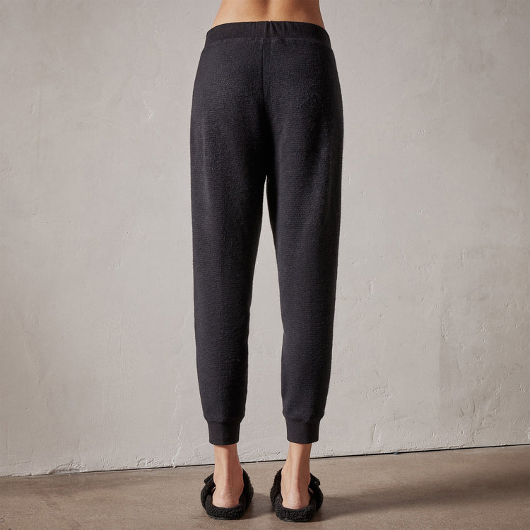 Brushed Thermal Knit Long John in Black | James Perse Los Angeles
