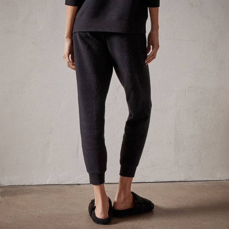 Brushed Thermal Knit Long John in Black | James Perse Los Angeles