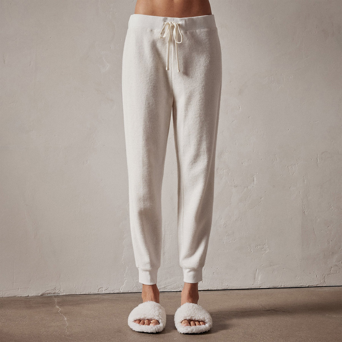 Brushed Thermal Knit Long John in Oyster | James Perse Los Angeles