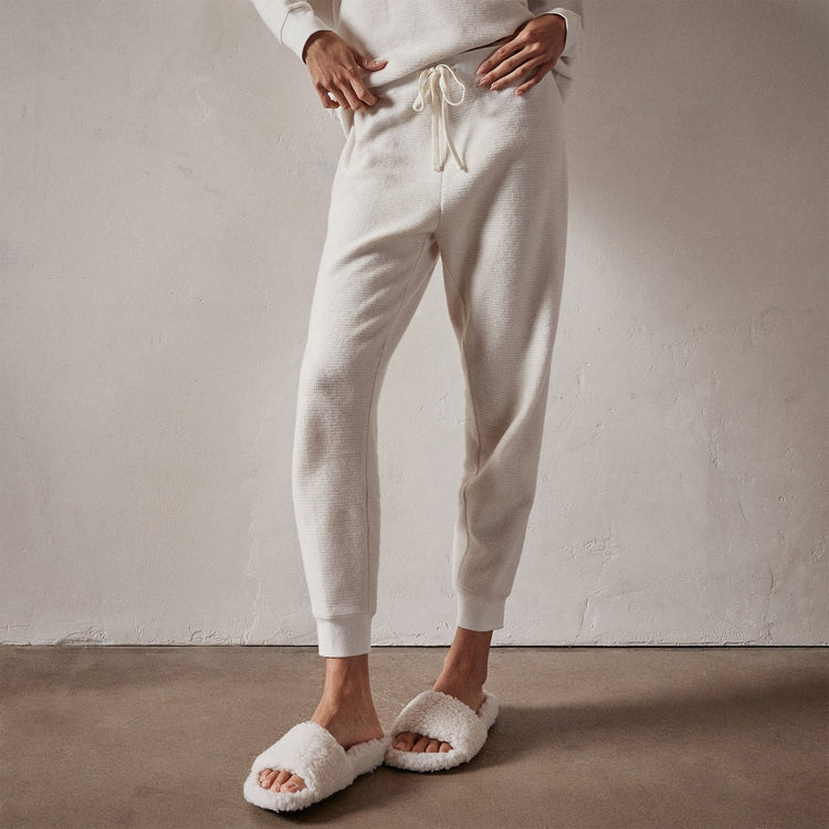 Brushed Thermal Knit Long John in Oyster | James Perse Los Angeles