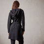 Brushed Thrml Knit Hooded Robe in Black | James Perse Los Angeles