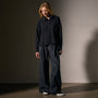Brushed Thermal Half Zip in Black | James Perse Los Angeles