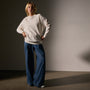 Brushed Thermal Knit Mock Neck in Oyster | James Perse Los Angeles
