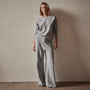 Relaxed Thermal Raglan Top in Breeze | James Perse Los Angeles