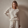 Relaxed Thermal Raglan Top in Oyster | James Perse Los Angeles