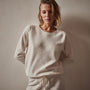 Relaxed Thermal Raglan Top in Oyster | James Perse Los Angeles