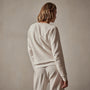 Relaxed Thermal Raglan Top in Oyster | James Perse Los Angeles