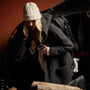Double Bed Hooded Cardigan in Charcoal | James Perse Los Angeles 