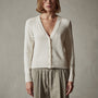 Cotton Cashmere Cardigan in Ivory | James Perse Los Angeles