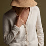 Cotton Cashmere Cardigan in Ivory | James Perse Los Angeles