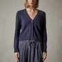 Cotton Cashmere Cardigan in Navy | James Perse Los Angeles