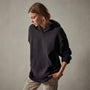 Cotton Cashmere Oversize Hoodie in Black | James Perse Los Angeles