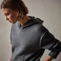 Cotton Cashmere Oversize Hoodie in Flint | James Perse Los Angeles