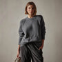 Cotton Cashmere Blend Pullover in Flint | James Perse Los Angeles