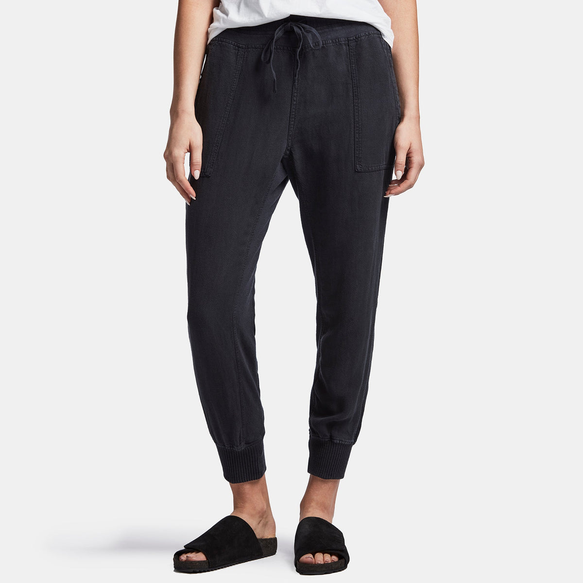 Canvas Linen Relaxed Pant In French Navy | James Perse Los Angeles