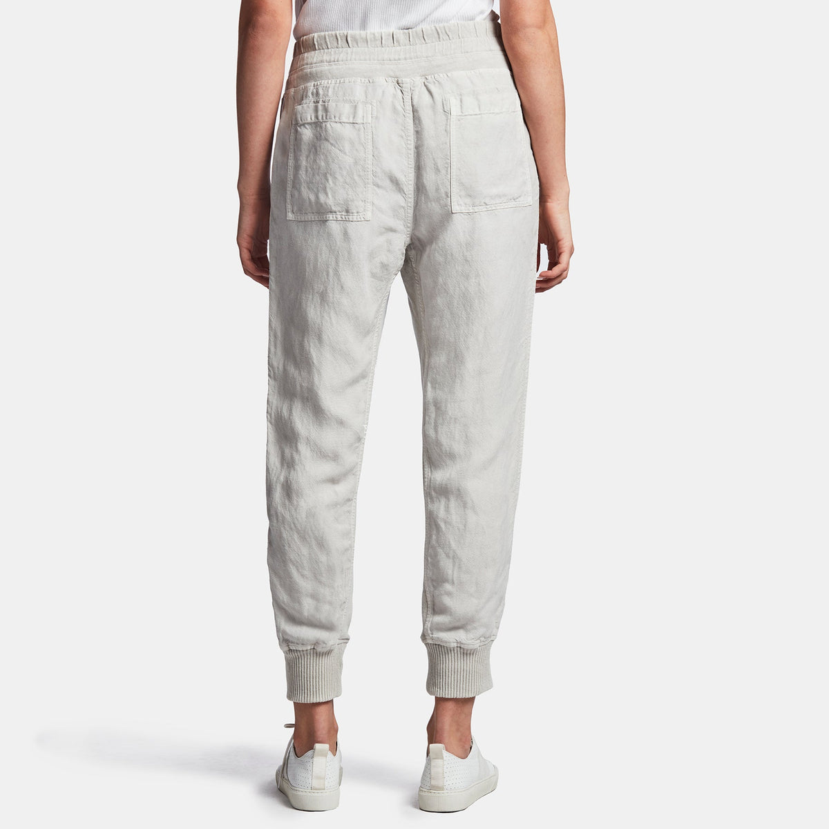Canvas Linen Relaxed Pant In Silver | James Perse Los Angeles