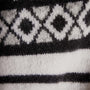 Fair Isle Cotton Cashmere Sweater in Black/Foggy/Chalk | James Perse Los Angeles