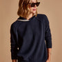 La Paz Cashmere Blend Hoodie in French Navy | James Perse Los Angeles
