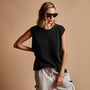 Cliffside Sweater in Black | James Perse Los Angeles