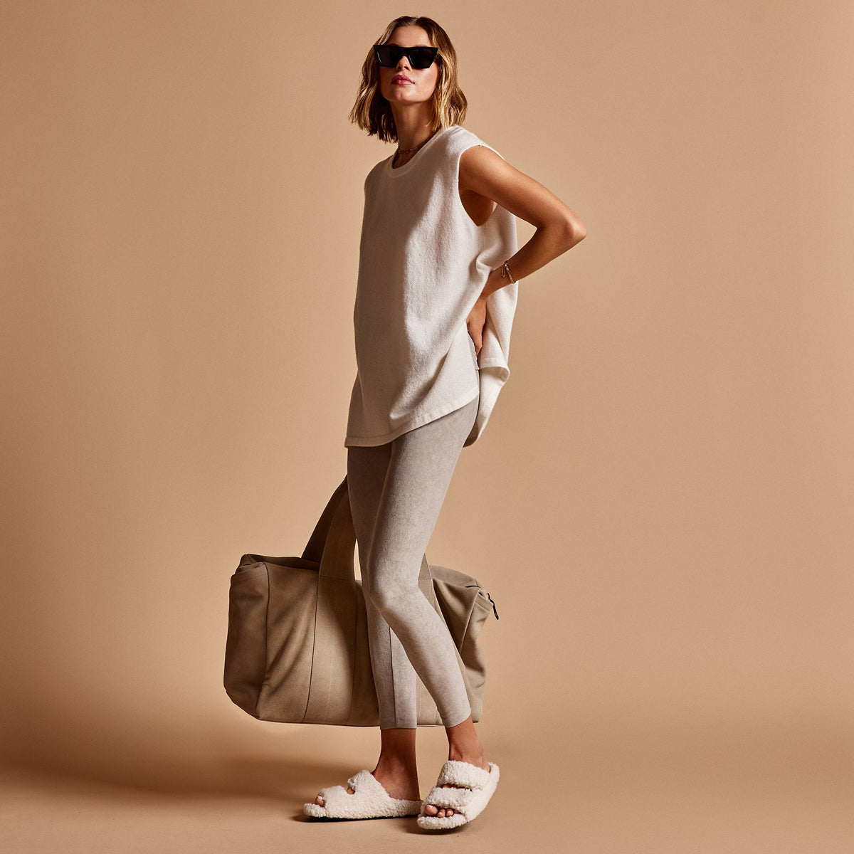Cliffside Sweater in Chalk | James Perse Los Angeles