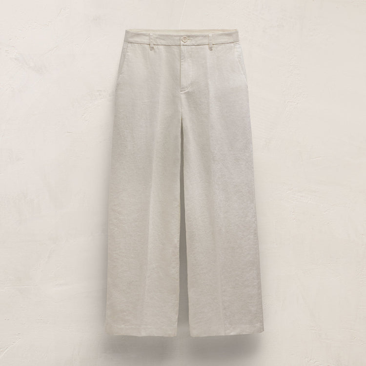 Playa Linen Trouser in Off White | James Perse Los Angeles