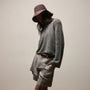 Playa Linen Bermuda Short in Fog | James Perse Los Angeles