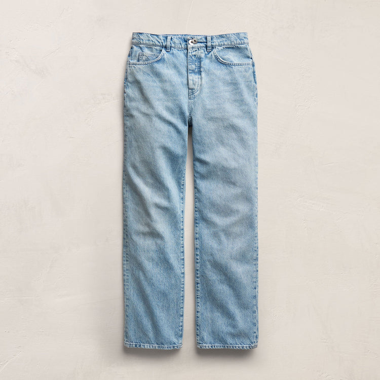 Relaxed Fit Jean in Light Blue Wash | James Perse Los Angeles