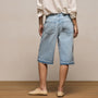 Relaxed Jort in Light Blue Wash | James Perse Los Angeles