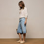 Relaxed Jort in Light Blue Wash | James Perse Los Angeles