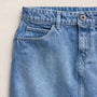 5 Pocket Denim Mini Skirt in Mid Blue Wash | James Perse Los Angeles