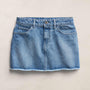 5 Pocket Denim Mini Skirt in Mid Blue Wash | James Perse Los Angeles