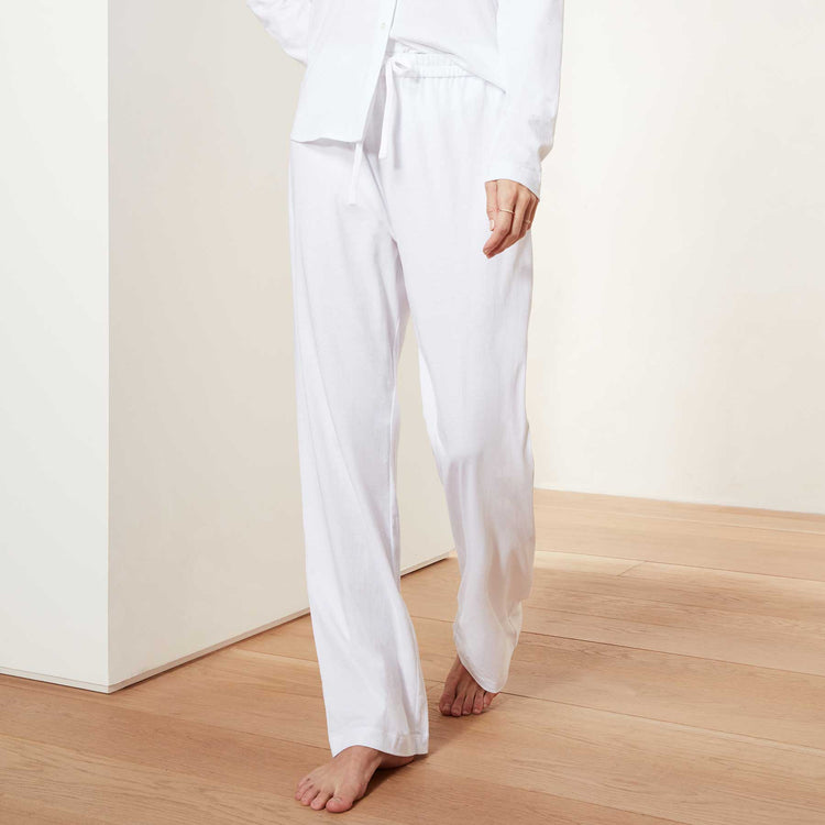 Clean Finish Jersey Pant - White | James Perse Los Angeles