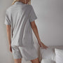 Short Sleeve Relaxed Camp Shirt in Fog | James Perse Los Angeles