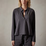 Clean Finish Jersey Open Polo in Magma | James Perse Los Angeles 