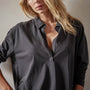 Clean Finish Jersey Open Polo in Magma | James Perse Los Angeles 