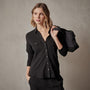 Clean Finish Jersey Shirt in Black | James Perse Los Angeles