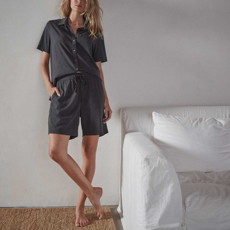 Jersey Walking Short in Magma | James Perse Los Angeles