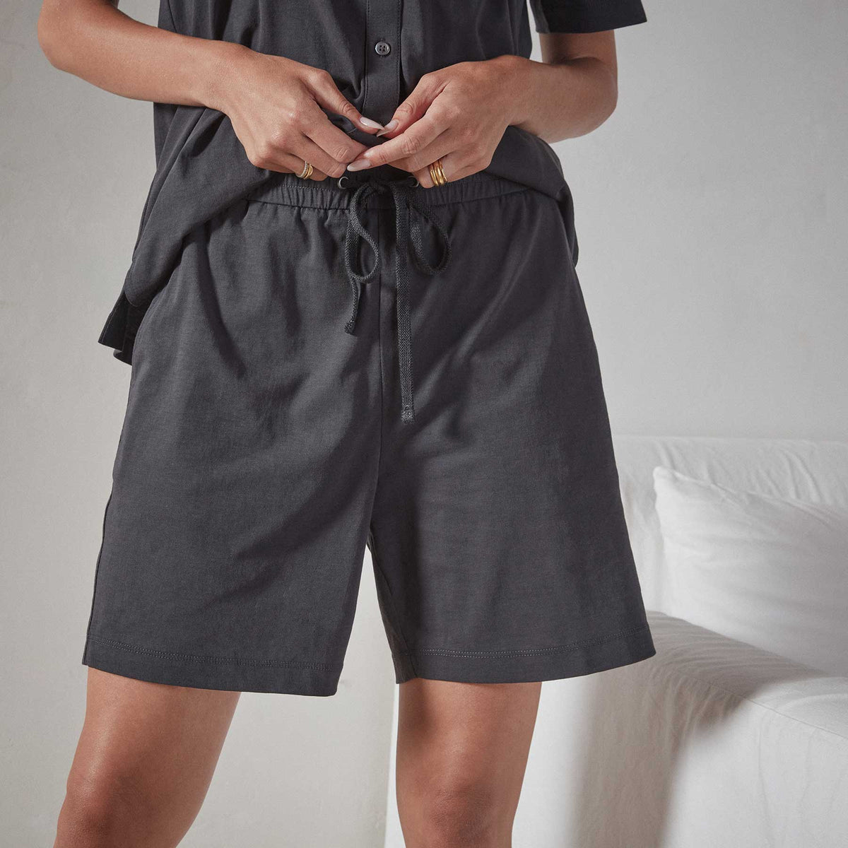 Jersey Walking Short in Magma | James Perse Los Angeles