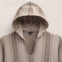 Womens Poncho in Natural Stripe | James Perse Los Angeles FLAT