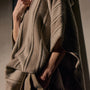 Womens Poncho in Natural Stripe | James Perse Los Angeles